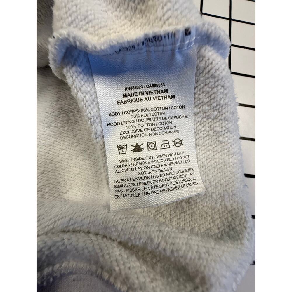 Nike Women’s XS Club Fleece Logo Hoodie Birch Heather Black DQ5775-051 - Picture 4 of 4